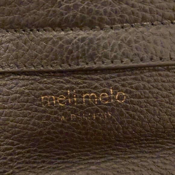 Meli Melo Thela Mini Black Crossbody Bag Purse Handbag Pebbled Leather - Picture 5 of 13